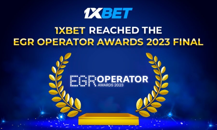 1xBet recibe 6 nominaciones en el EGR Operator Awards 2023
