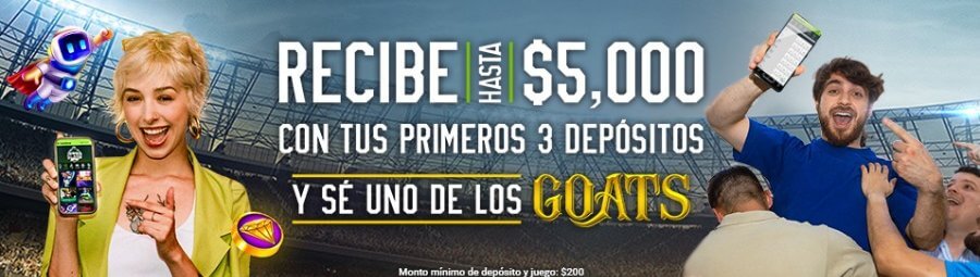 Banner grande bono de bienvenida Codere México