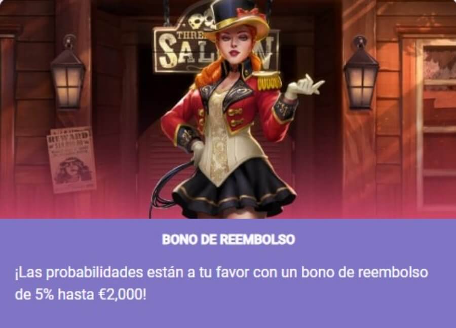 Bono de reembolso Lucys Casino México