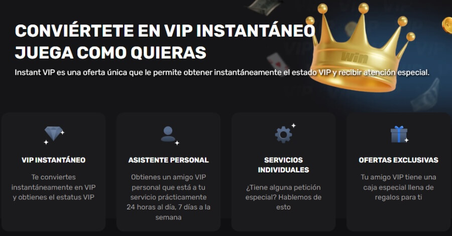 Bonos VIP en Win.City México