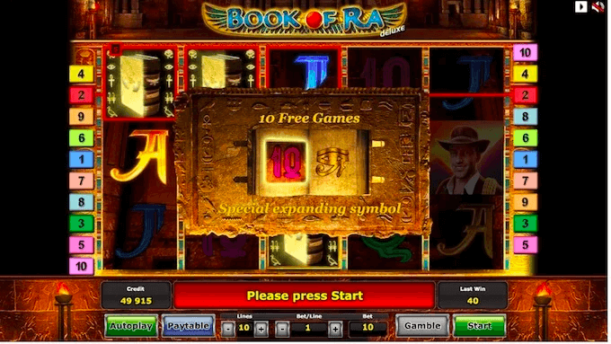 Tragamonedas gratis Book of Ra 