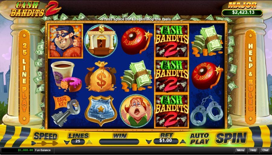Cash Bandits 2 Tragamonedas Realtime Gaming