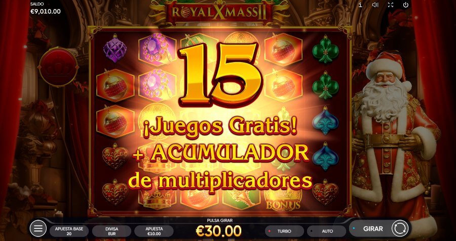 Giros gratis Tragamonedas Royal Xmass 2 México