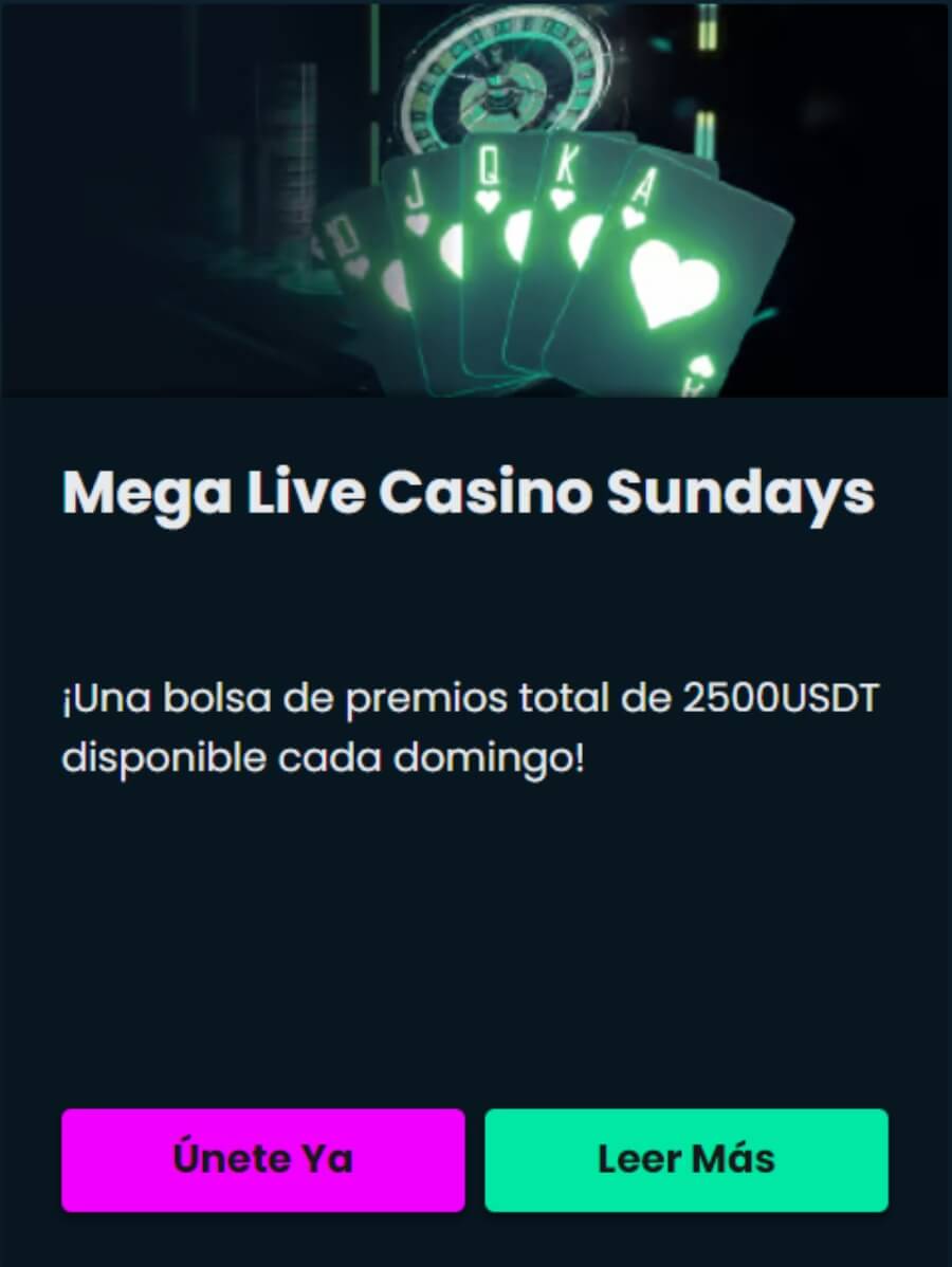 Mega Live Casino Sundays Mega Dice Casino México
