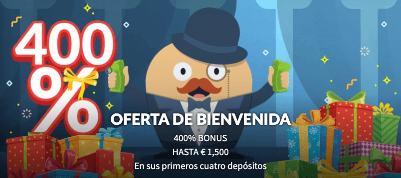 Bono de bienvenida de Mr. Bet casino online México