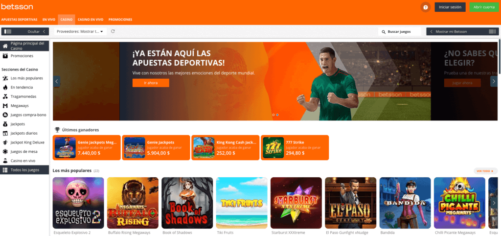 Nueva plataforma de Betsson para México