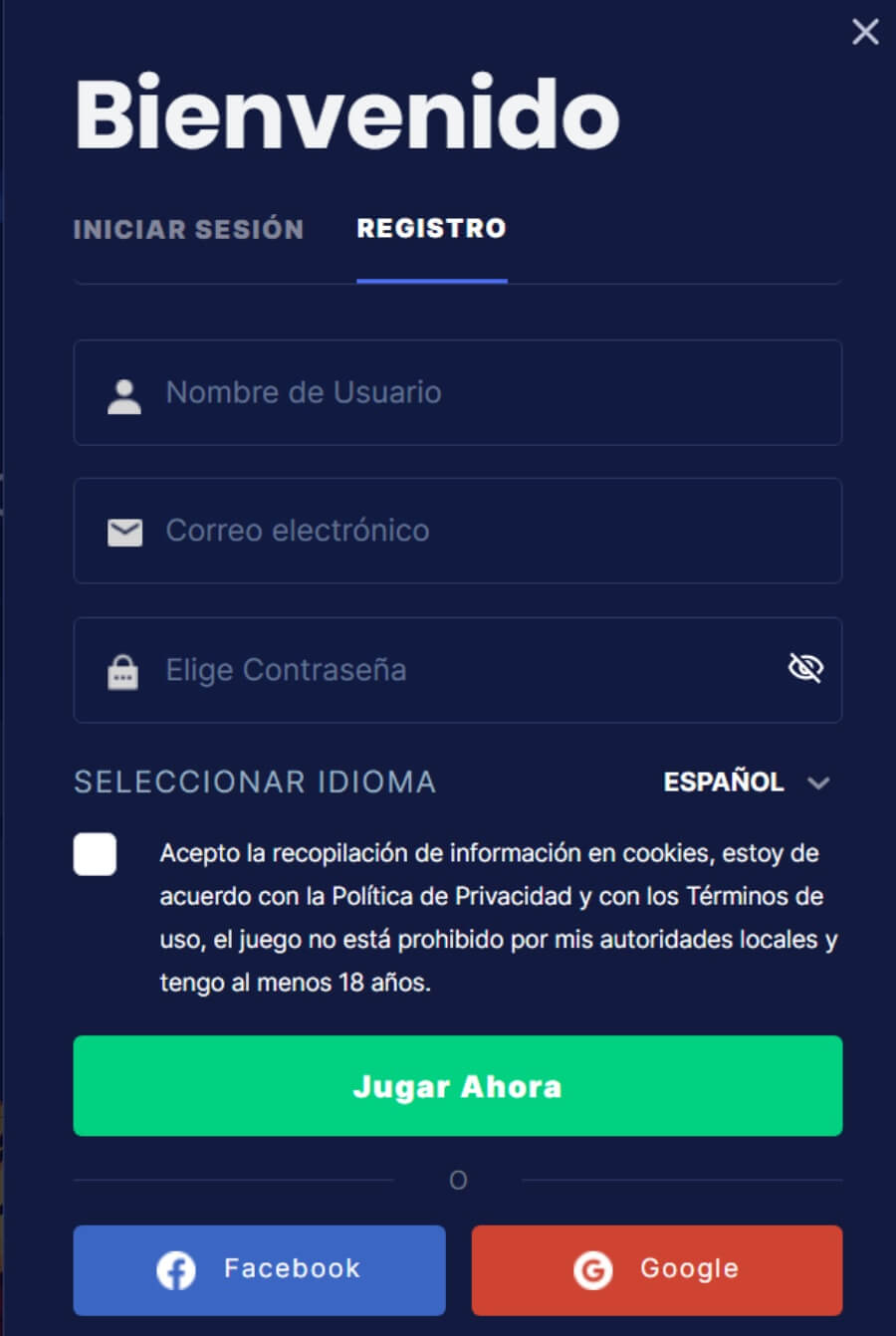 Registro Flush Casino México