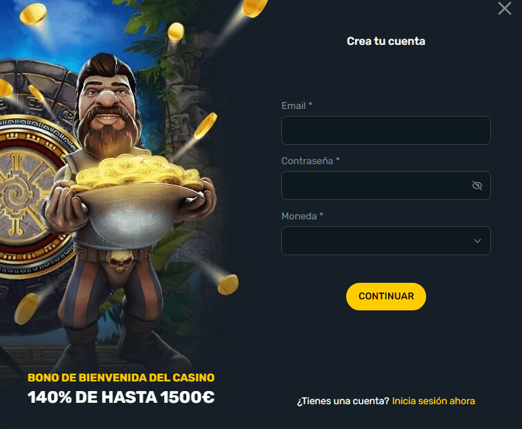 Registro en CampeónBet casino