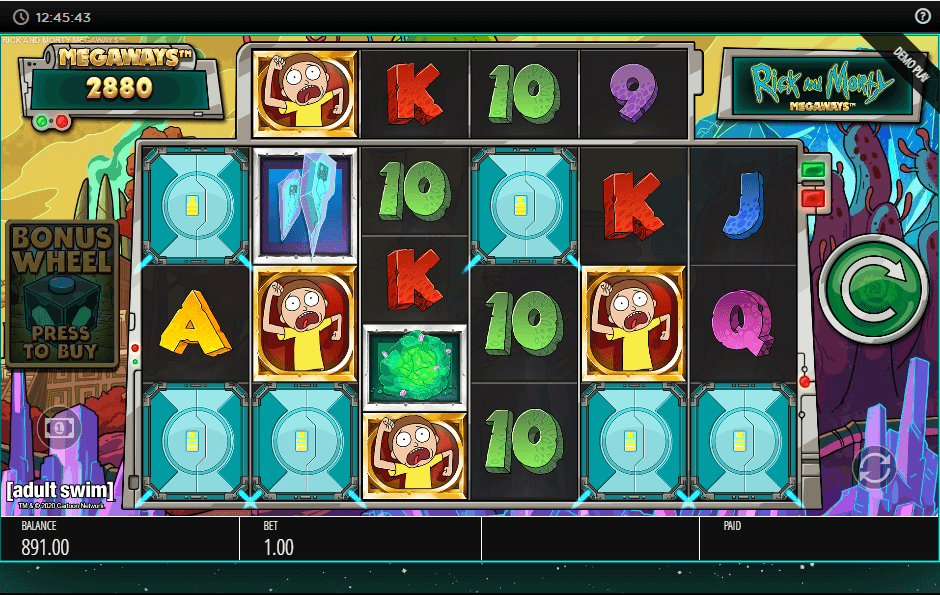 Símbolos Rick and Morty slot