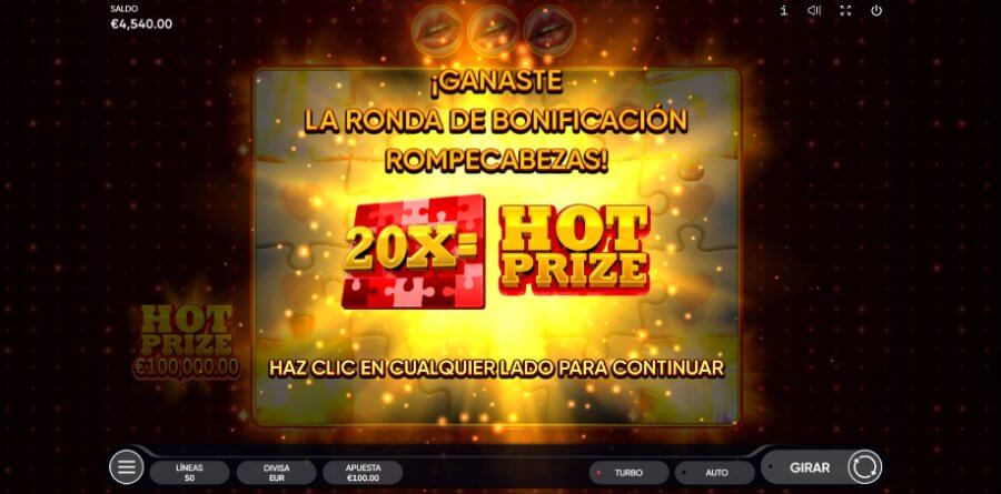 Ronda de bonificación Tragamonedas Hot Puzzle México