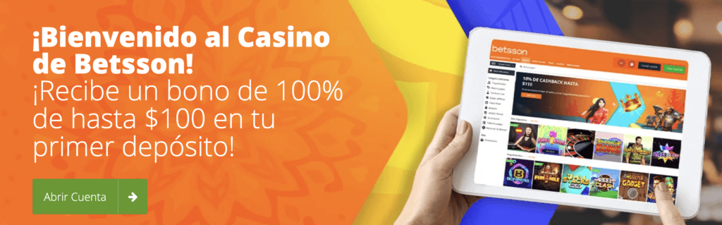 Bono de bienvenida Bettson casino online México