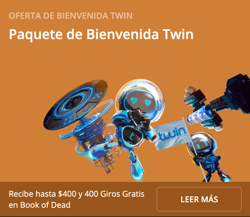 Bono de bienvenida de Twin casino online México