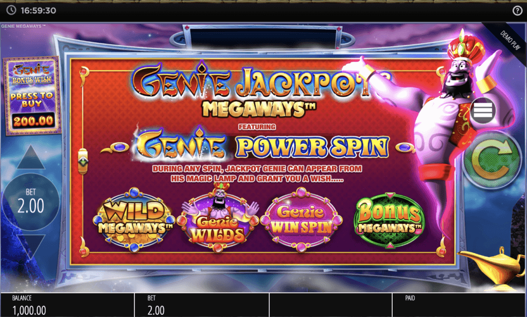 Genie Jackpots Megaways 