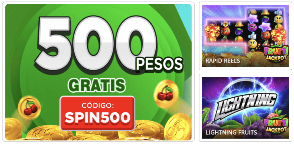 Bono de bienvenida de Spin Bet casino online México