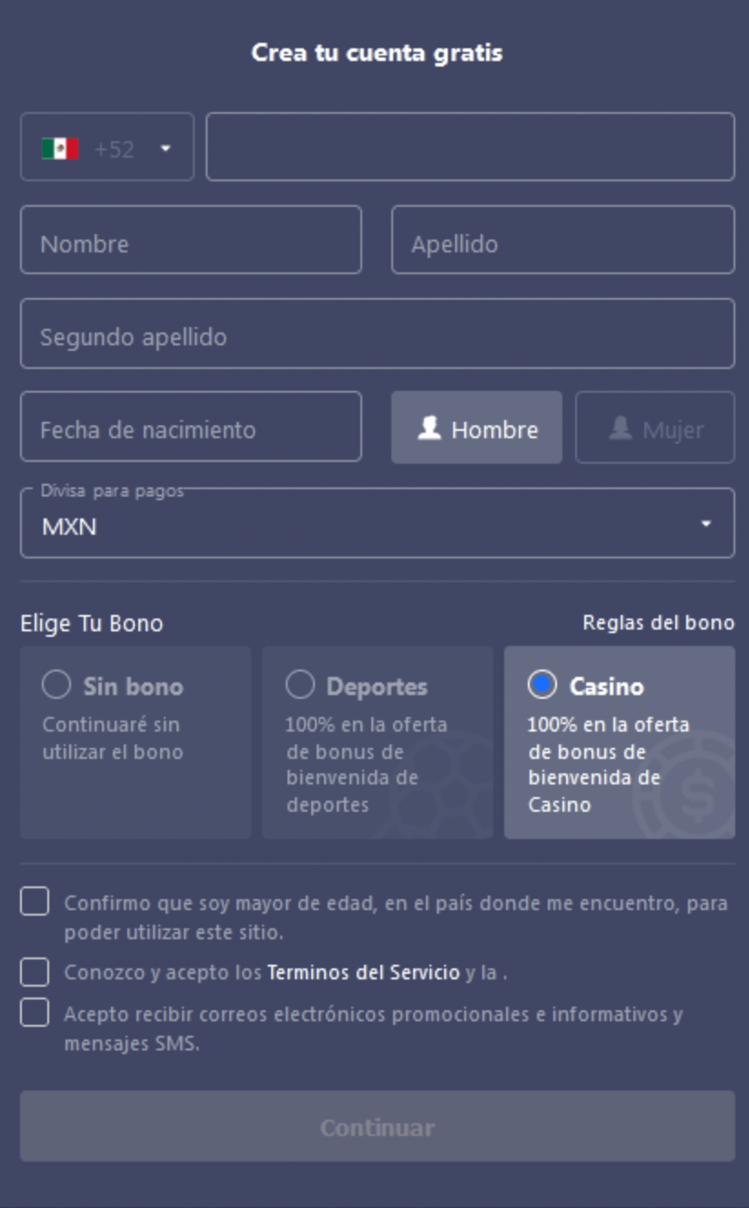 registro en betmaster