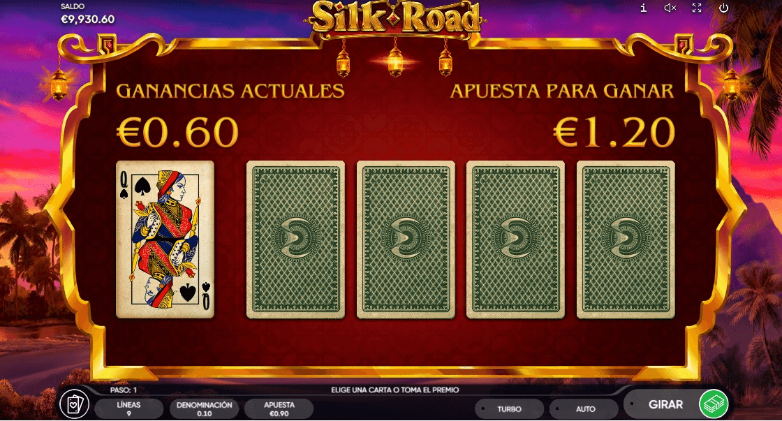 Silk Road tragamonedas Endorphina juego de riesgo