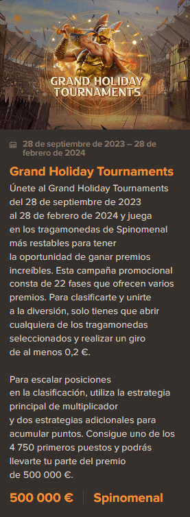 Torneo Grand Holiday Sol Casino México