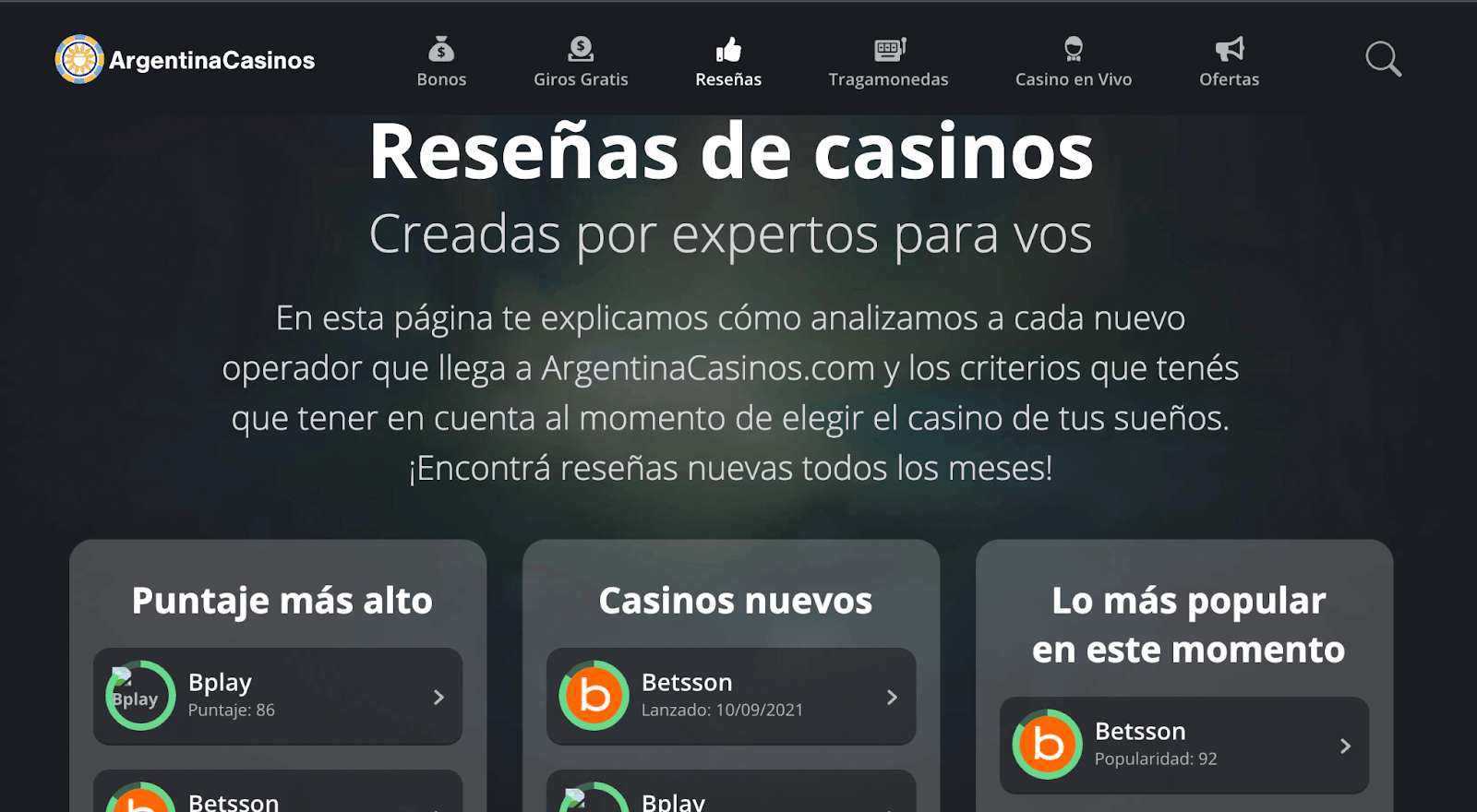 Se inaugura en Argentina una de las mejores guía de casinos del continente