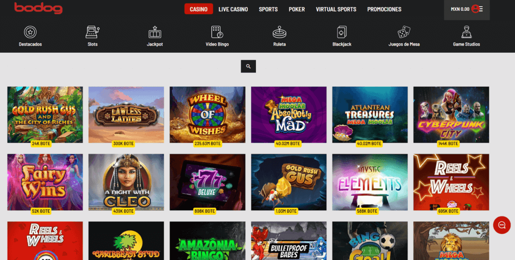 Juegos Bodog casino 