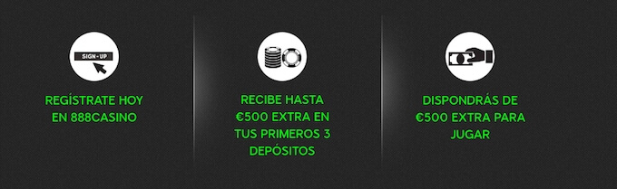 Bonos de casino para Eurosy Dólares de 888 casino. Bono de casino en Euros y se aceptan dolares.