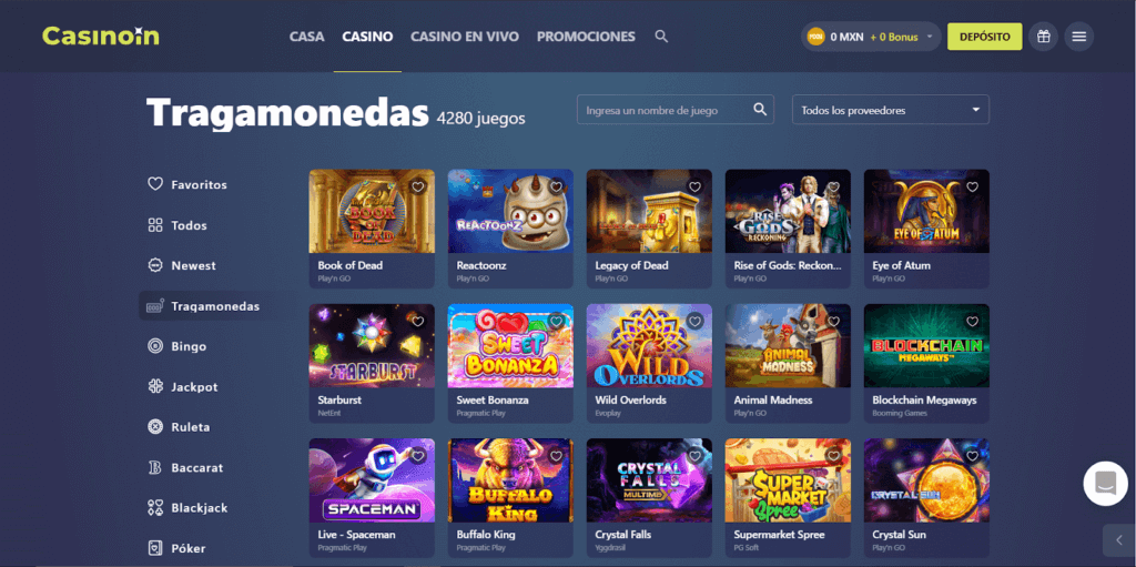 Juegos en Casinoin