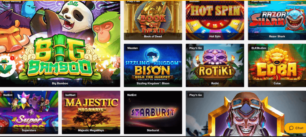 Juegos en Tusk casino 