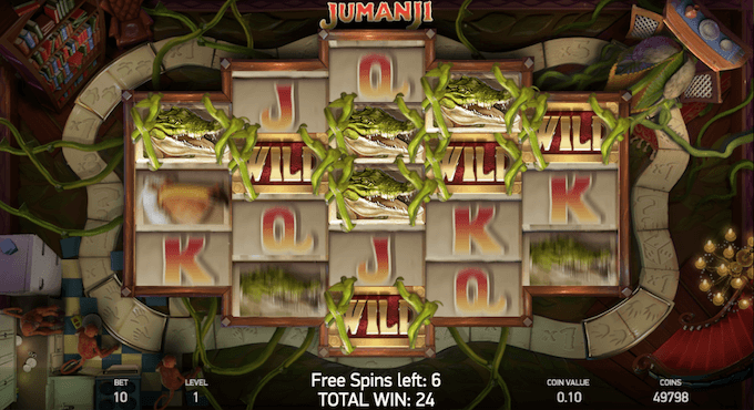 Característica de enredadera juega jumanji hoy.