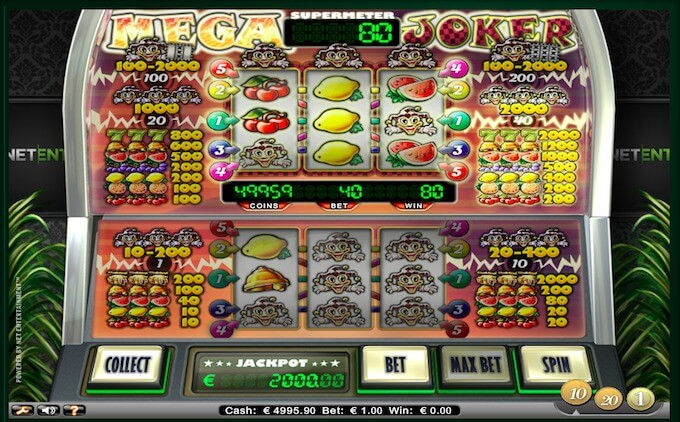 Juega con Mega Joker de NetEnt Juega al mega joker slot