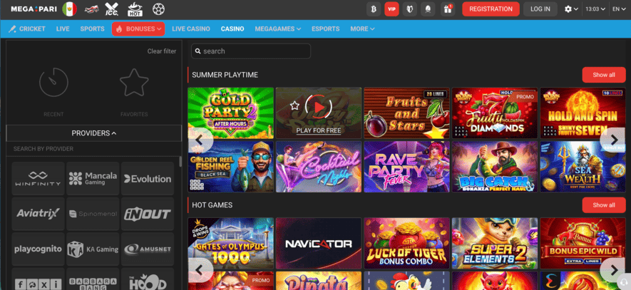 slots megapari