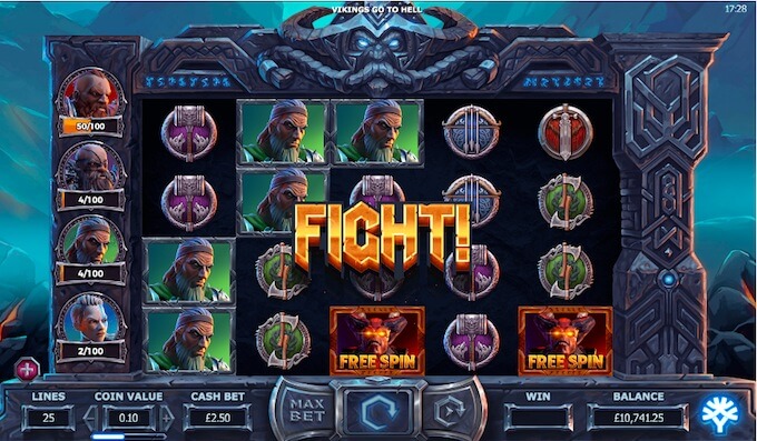 Juego de tragamoneda modalidad lucha vikingo online