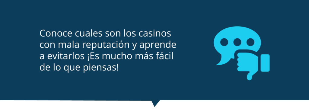 Casinos con mala reputación