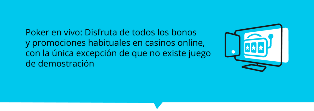 Poker en vivo en casinos online