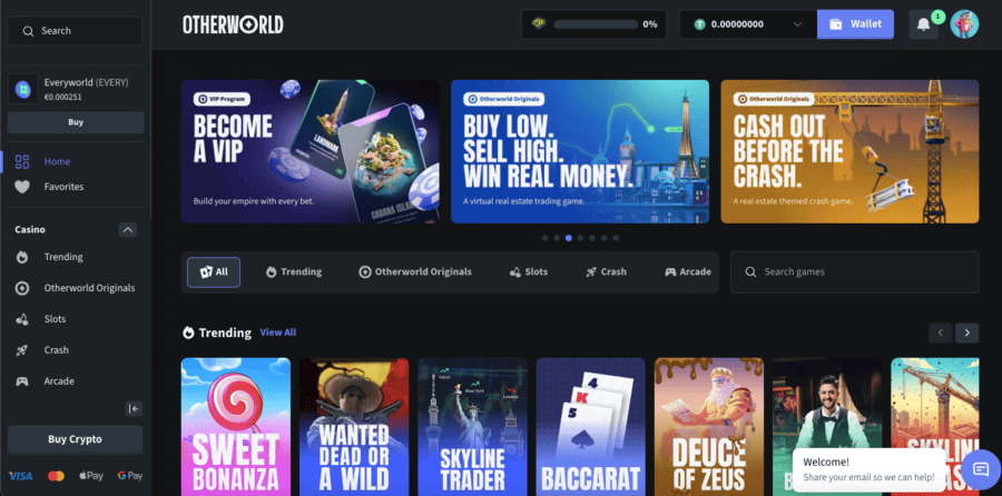 otherworld casino pagina principal