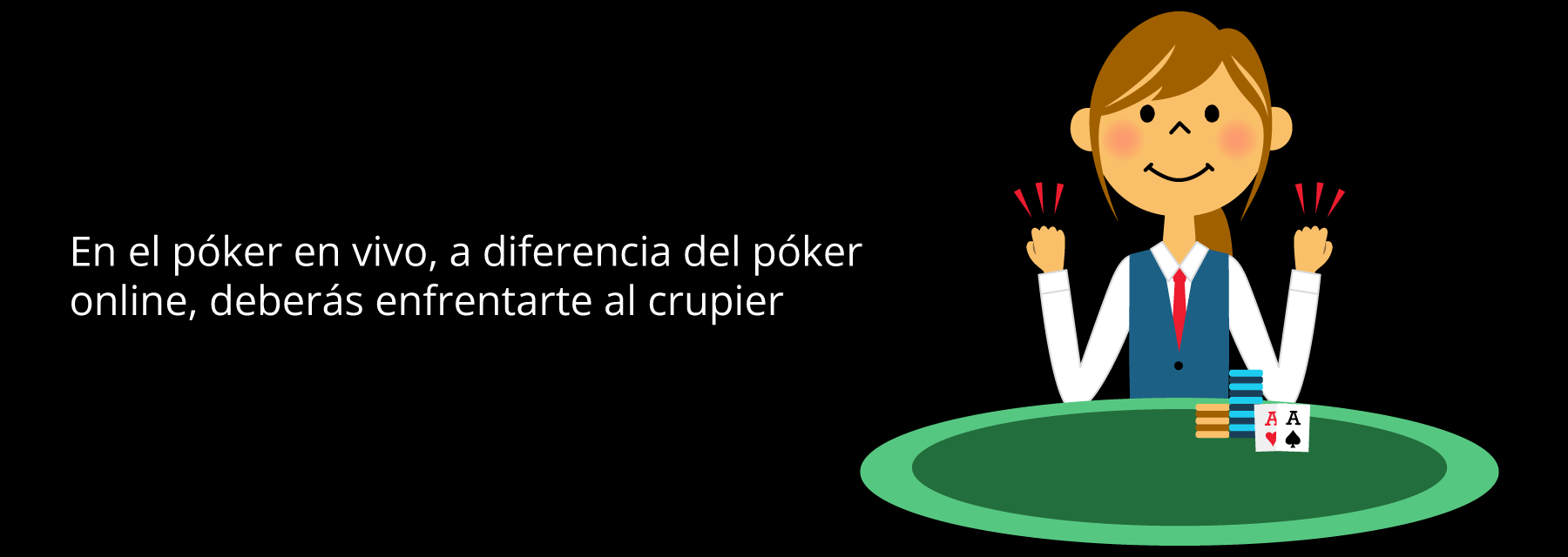 Poker en vivo derrota al crupier