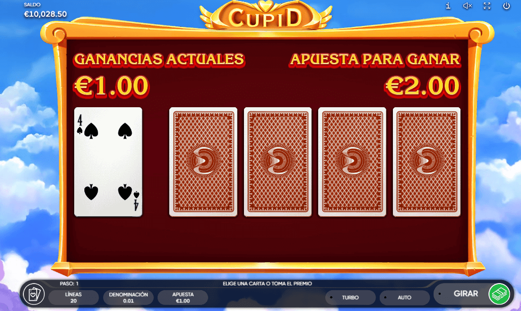 tragamonedas cupid juego de riesgo